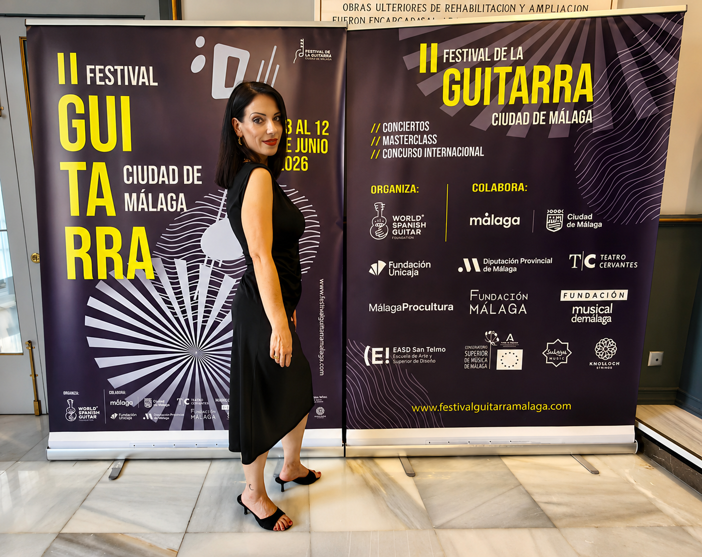 Roll ups del II Festival de la Guitarra de Málaga 2026